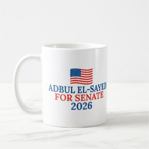 Caneca De Café Abdul El-Sayed para Senado Eleição 2026