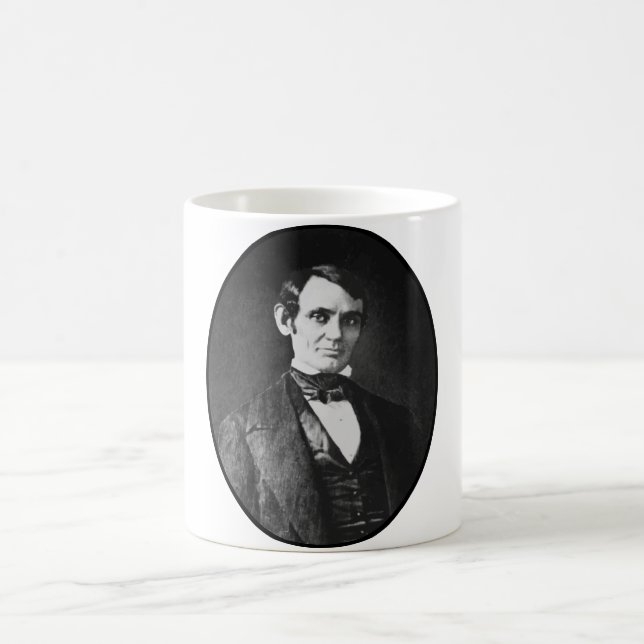 Caneca De Café Abe Lincoln como um homem novo (Centro)