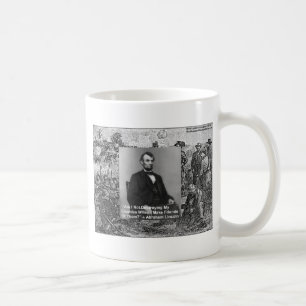 Caneca De Café Abe Lincoln "Destruir inimigos", dons de citação