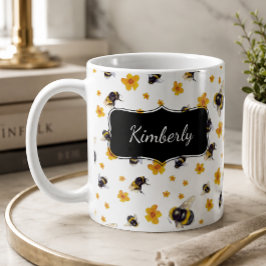 Caneca De Café Abeelha Personalizada