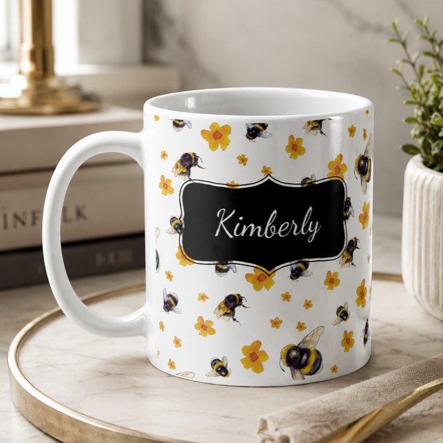 Caneca De Café Abeelha Personalizada (Criador carregado)