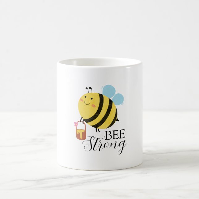 Caneca De Café Abeia Forte Um Zunido de Positividade (Centro)
