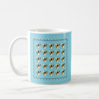 Caneca De Café Abejas en Taza Azul
