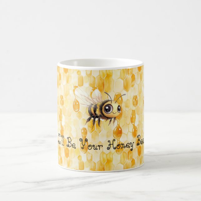 Caneca De Café Abelha Amarela Dourada (Centro)