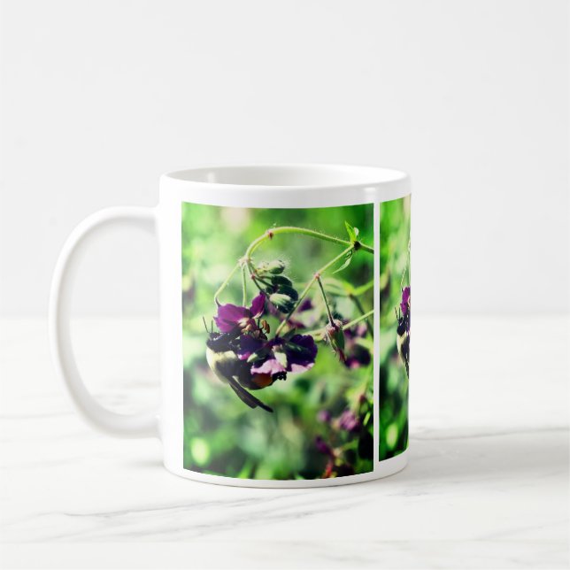 Caneca De Café Abelha Com Pólen Na Flor (Esquerda)
