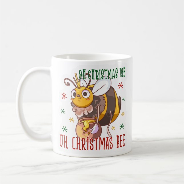 Caneca De Café Abelha de Natal (Esquerda)