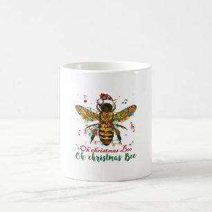 Caneca De Café Abelha de Natal Oh Abelha de Natal