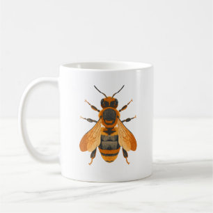 Caneca De Café Abelha do Bumble do Estilo Antiquado - Vintage Ins
