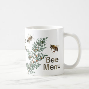 Caneca De Café Abelha Feliz Evergreen Holiday Mug