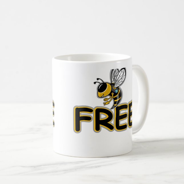 CANECA DE CAFÉ ABELHA LIVRE (Frente Esquerda)