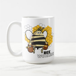 Caneca De Café abelha trabalhando