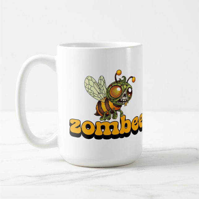 Caneca De Café Abelha Zumbi Fofa (Esquerda)