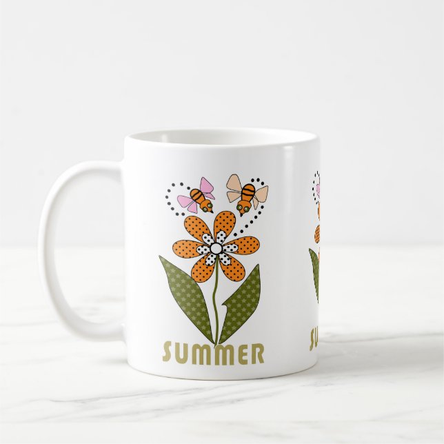 Caneca De Café abelhas amam o verão e eu também (Esquerda)