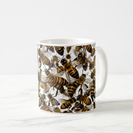 Caneca De Café Abelhas Amarelas