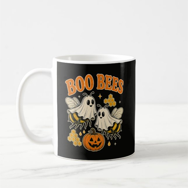 Caneca De Café Abelhas Assustadoras Abelha Fantasma Engraçado Hal (Esquerda)