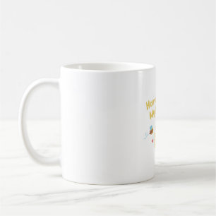 Caneca De Café Abelhas bonitas e Colmeia, casa é onde meu mel est