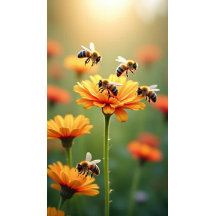 Abelhas-de-banho mel floral amarelo