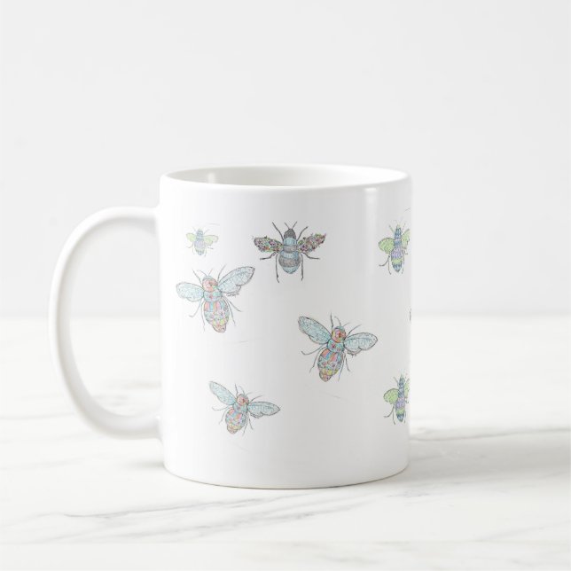 Caneca De Café Abelhas De Bumble Aleatórias (Esquerda)