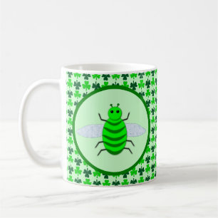 Caneca De Café Abelhas do Dia de São Patrício e Camarões