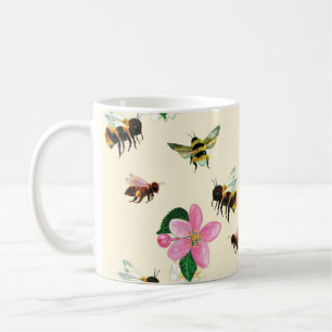 Caneca De Café  Abelhas e espécimes do gênero Bombus spp. 