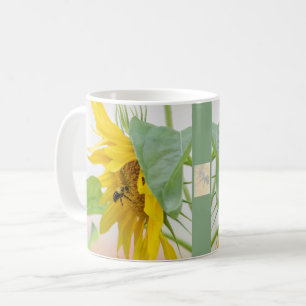 Caneca De Café Abelhas E Girassol