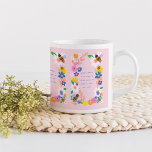 Caneca De Café Abelhas Motivacionais com 3 Cotações Inspiracionai<br><div class="desc">Adorável design de abelha e horta floral em cores brilhantes com as 3 citações "abelha a mudança que você quer ver",  "lembre-se de ser sempre verdadeiro consigo mesmo" e "trabalhe duro e veja seus sonhos se infiltrarem na realidade.</div>