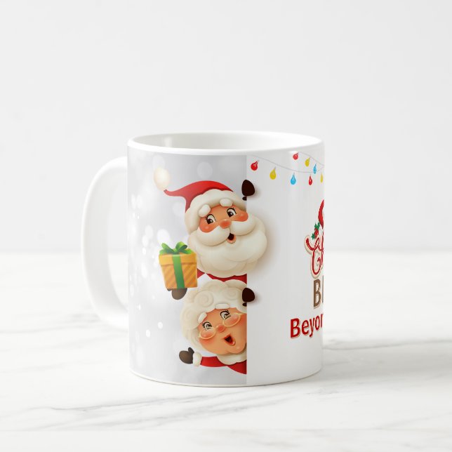 Caneca De Café Abençoado Além Da Mug De Medida (Frente Esquerda)