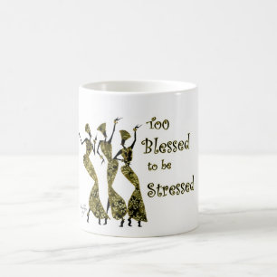 Caneca De Café Abençoado demasiado