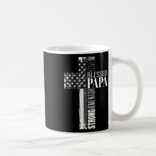 Caneca De Café Abençoado Papa Bandeira Americana Gordura Religios