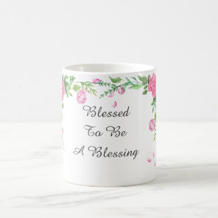 Caneca De Café Abençoado para ser uma bênção
