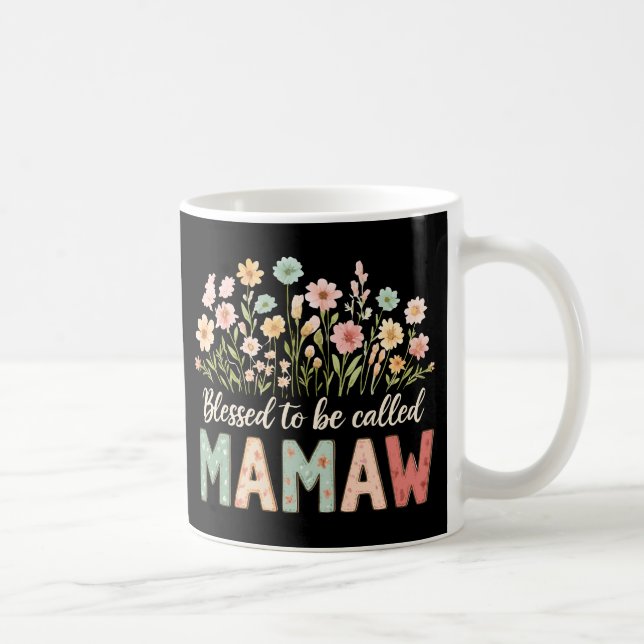 Caneca De Café Abençoado por ser chamado Mamaw (Direita)