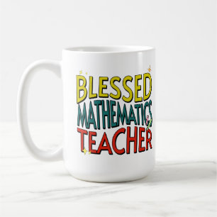 Caneca De Café Abençoado Professor de Matemática