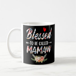 Caneca De Café Abençoado Seja Chamado Dia de as mães De Mamaw Mam