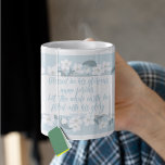 Caneca De Café Abençoado Seja Seu Nome Salm Christian Verso Bonit<br><div class="desc">Um belo verso da bíblia cristã do livro de salmos decorados com lindas flores de cereja branca. Salmo 72:19 lê abençoado seja seu nome glorioso para sempre. Que toda a Terra esteja cheia de sua glória. Amém.</div>