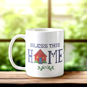 Caneca De Café Abençoe Este Mug Doméstico