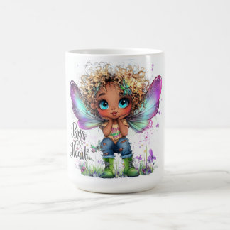 Caneca De Café Abençoe Seu Coração Fada Mug