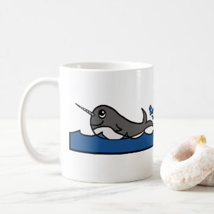 Caneca De Café Abertura Narwhal