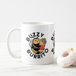 Caneca De Café Abeulha Divertida de Burrito