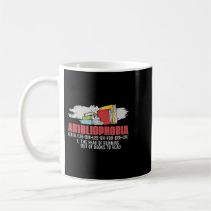 Caneca De Café Abibliofobia Medo De Ficar Sem Livros Para Ler