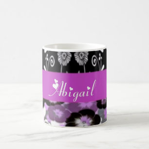 Caneca De Café abigail floral