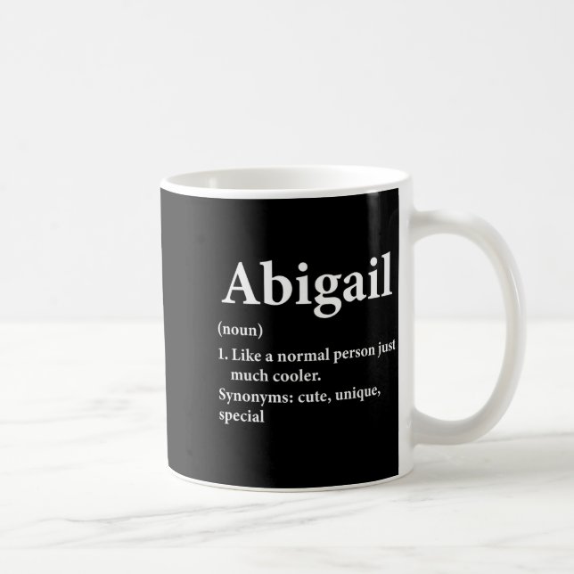 Caneca De Café Abigail Name Definition Funny D  (Direita)
