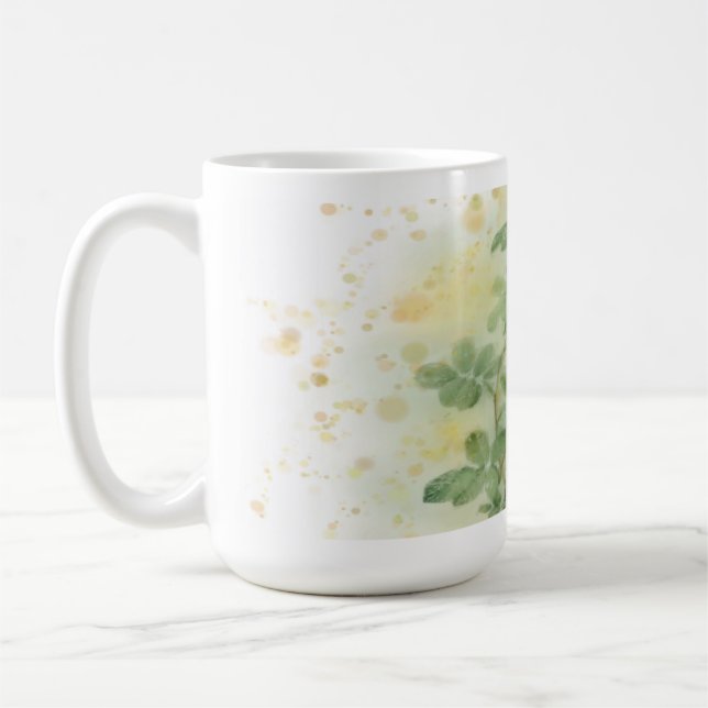 Caneca De Café Abóbora-branca-Rosa (Esquerda)
