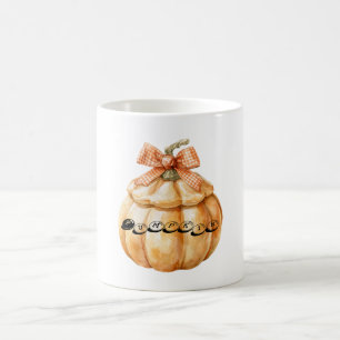 Caneca De Café Abóbora com Laço