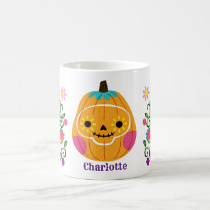 Caneca De Café Abóbora de Açúcar Cute do Halloween