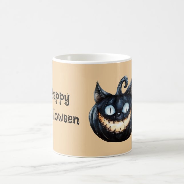Caneca De Café Abóbora de Gato Preto (Centro)