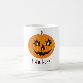 Caneca De Café abóbora de halloween com velas dentro