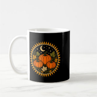 Caneca De Café Abóbora de Halloween cottagecore retrô vintage