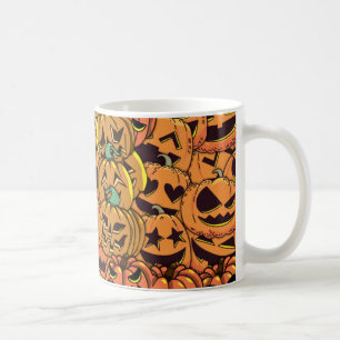 Caneca De Café Abóbora de Halloween Jack O Lanterna Coffee Mug, T
