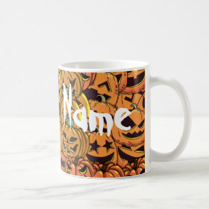 Caneca De Café Abóbora de Halloween Jack O Lanterna Coffee Mug, T