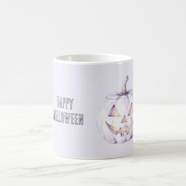 Caneca De Café Abóbora de Halloween Lavanda (Centro)